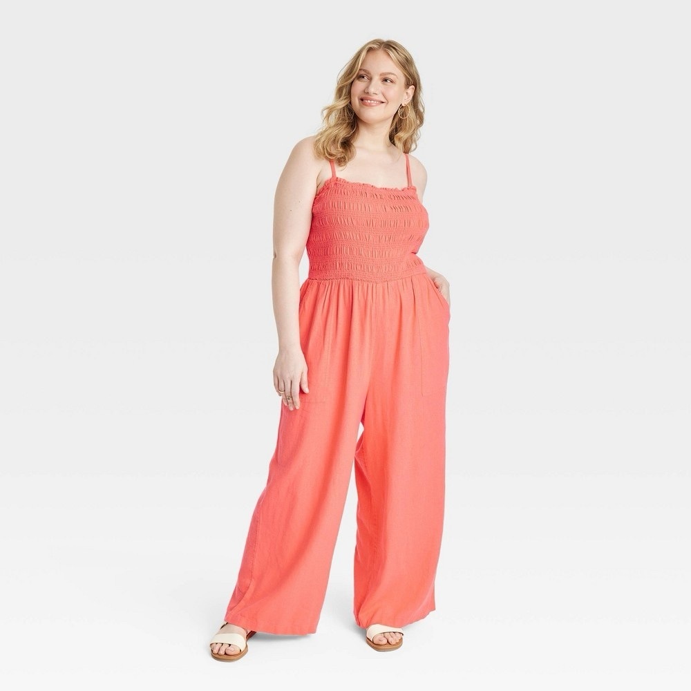 NWT universal threads xxl coral jumpsuit